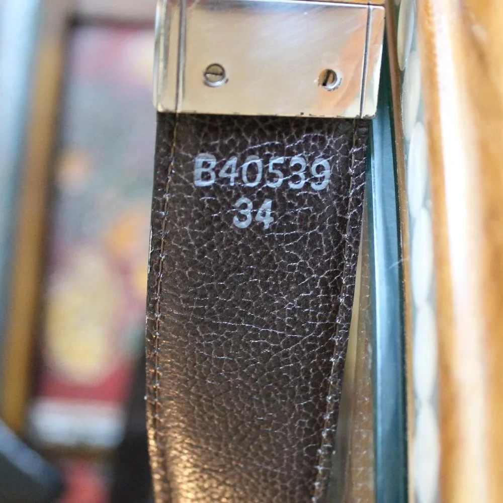 Brighton Silver Heart Buckle Black Leather Belt